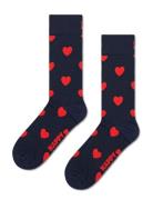 Heart Sock Lingerie Socks Regular Socks Navy Happy Socks