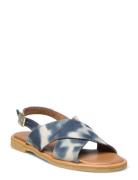 Sandals - Flat - Open Toe - Op Flade Sandaler Blue ANGULUS