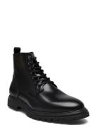 Biagil Lace Up Boot Polido Snørestøvler Black Bianco