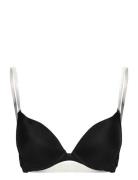 Transparent Back Bra Pp Push Lingerie Bras & Tops Push Up Bras Black H...