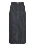 Onlmerle Hw Lon Slit Stripe Skirt Cc Pnt Lang Nederdel Navy ONLY