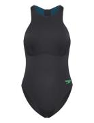 Womens Racer Zip Swimsuit With Integrated Swim Bra Badedragt Badetøj B...