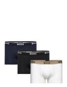 Trunk 3P Power Boxershorts White BOSS