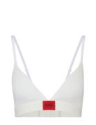 Triangle Red Label Lingerie Bras & Tops Soft Bras Bralette White HUGO