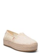 Valencia Espadrillos Flade Sandal Cream TOMS