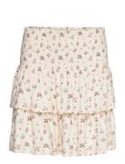 Sabby Skirt Kort Nederdel Cream NORR