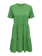 Onlmay Life S/S Peplum Dress Box Jrs Knælang Kjole Green ONLY