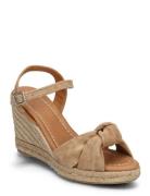 Espadrilles Espadrillos Med Hæl Sandal Beige Billi Bi