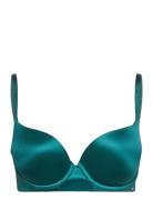 Underwire Bra Satin Lingerie Bras & Tops Push Up Bras Green BOSS