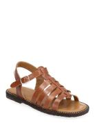 Sandals - Flat - Open Toe - Op Shoes Summer Shoes Sandals Brown ANGULU...