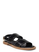 Sandals - Flat Flade Sandaler Black ANGULUS