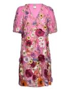 Yasflowering Ss Dress - Show Knælang Kjole Purple YAS