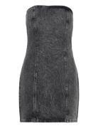 Rhinest Denim Dress Kort Kjole Grey ROTATE Birger Christensen