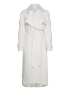 Etta Trenchcoat Frakke White Reiss