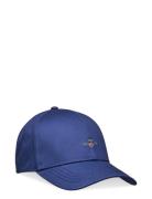 Unisex. High Cotton Twill Cap Accessories Headwear Caps Blue GANT