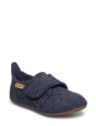 Bisgaard Casual Wool Slippers Hjemmesko Blue Bisgaard