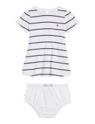 Baby Striped Rib Dress S/S Dresses & Skirts Dresses Baby Dresses Short...