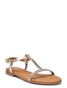 Sandals Flade Sandaler Gold Billi Bi