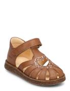 Sandals - Flat - Closed Toe - Shoes Summer Shoes Sandals Brown ANGULUS