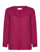 Vilucy L/S Shirt - Noos Tops Blouses Long-sleeved Burgundy Vila