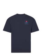 Sunset On Mt Fuji T-Shirt - White Designers T-Kortærmet Skjorte Navy E...