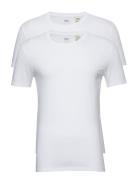 Slim 2Pk Crewneck 1 Twopack Te Tops T-Kortærmet Skjorte White LEVI´S M...