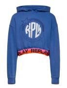 Jumper Back To School Tops Sweatshirts & Hoodies Hoodies Blue Replay