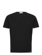 Panos Emporio Organic Cotton Tee Crew Tops T-Kortærmet Skjorte Black P...