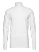 Slhrory Ls Roll Neck Tee B Tops T-Langærmet Skjorte White Selected Hom...