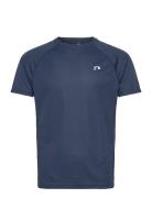 Men Core Running T-Shirt S/S Sport T-Kortærmet Skjorte Blue Newline