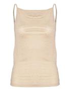 Jill Tops T-shirts & Tops Sleeveless Beige House Of Dagmar