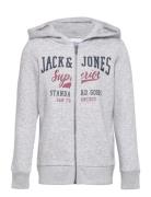 Jjelogo Sweat Zip H 2 Col22/23 Jnr Tops Sweatshirts & Hoodies Hoodies ...