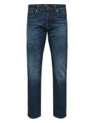 Slh196-Straightscott 31604 D.blue Noos Bottoms Jeans Regular Blue Sele...