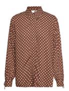 Yasdotti Ls Shirt S. Tops Shirts Long-sleeved Brown YAS