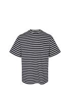 Akholger Jolly Stripe Tops T-Kortærmet Skjorte Navy Anerkjendt