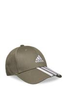 Bball 3S Cap Ct Sport Headwear Caps Khaki Green Adidas Performance