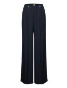 Tapito Bottoms Trousers Wide Leg Navy BOSS