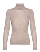 Niniagz Wool Rollneck Noos Tops Knitwear Turtleneck Beige Gestuz