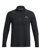 Ua Seamless Stride 1/4 Zip Sport Sweatshirts & Hoodies Sweatshirts Bla...