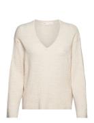 Rumeriw V-Neck Pullover Tops Knitwear Jumpers Beige InWear