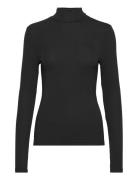 Srfenja Rollneck Top Tops T-shirts & Tops Long-sleeved Black Soft Rebe...