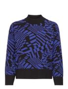 Yasstorm 7/8 Knit Pullover Tops Knitwear Jumpers Blue YAS