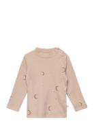 Chou Blouse Tops T-shirts Long-sleeved T-Skjorte Beige That's Mine