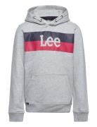 Stripe Logo Bb Oth Hoodie Tops Sweatshirts & Hoodies Hoodies Grey Lee ...