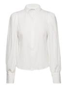 Frostykb Frill Shirt Tops Shirts Long-sleeved White Karen By Simonsen