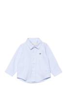 Shield Oxford Shirt Tops Shirts Long-sleeved Shirts Blue GANT