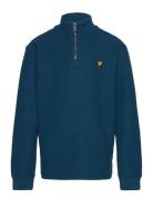 Textured Midlayer Tops Knitwear Pullovers Blue Lyle & Scott Junior