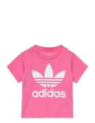 Trefoil Tee Sport T-Kortærmet Skjorte Pink Adidas Originals