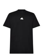 Bl Sj T Q1 Sport T-Kortærmet Skjorte Black Adidas Sportswear