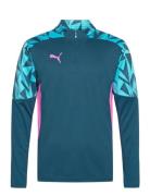 Individualfinal 1/4-Zip Top Sport T-Kortærmet Skjorte Blue PUMA